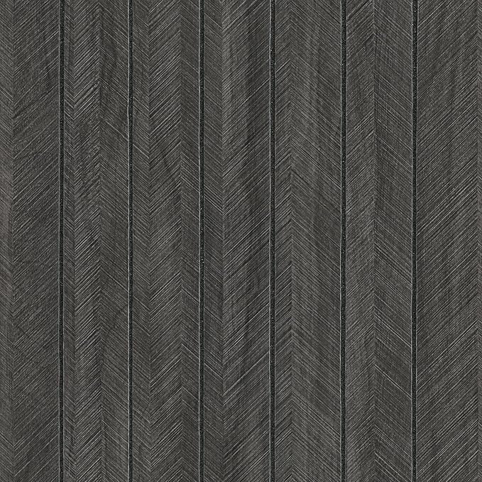 CHIHUT Charcoal Wood Panels for Wall 12"x79" Sound Absorbing Herringbone Wood by CHIHUT