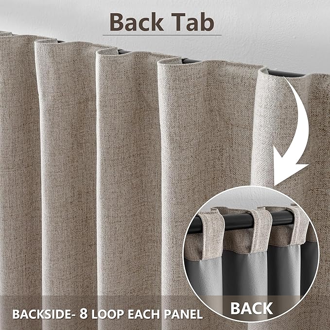 IGEMAEVE 100% Blackout Curtains 96 Inches Long - Image 6