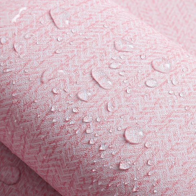Pink Peel and Stick Wallpaper Fabric Contact Paper 15.7inchx 196.8inch Vintage - Image 5