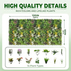 Artificial Grass Wall Roll Panels: 60''x120''Boxwood Hedge Panels, UV-Anti - Image 2