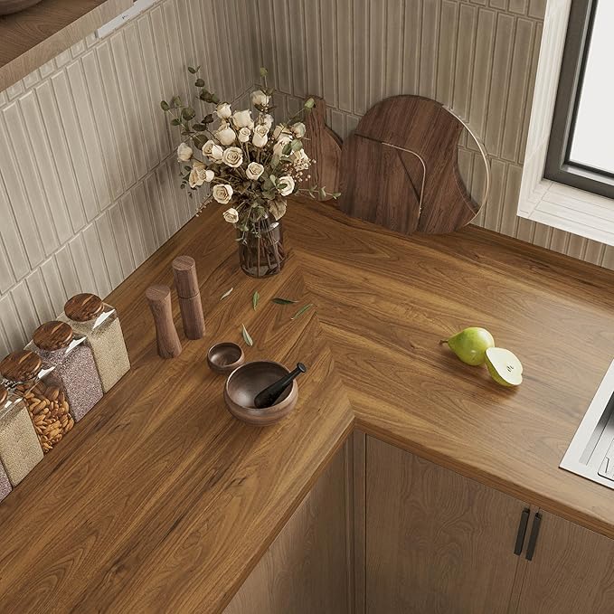 COSNIGHT Wood Grain Contact Paper, Vintage Peel and Stick Wallpaper 15.7''x196'' - Image 3