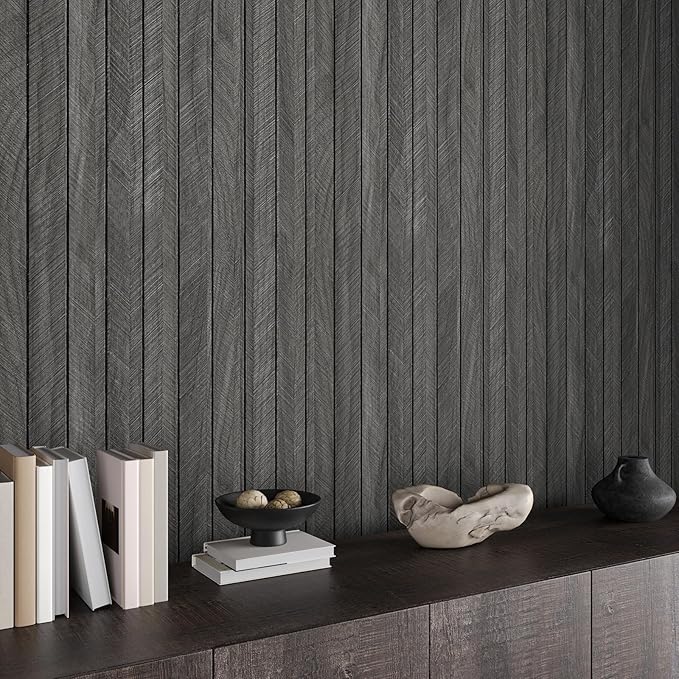 CHIHUT Acoustic Extra Wide 24"x197" Wood Slat Wall Panels 3D Self Adhesive - Image 5