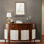VEELIKE Truffle Brown Grasscloth Peel and Stick Wallpaper Faux Woven Grasscloth - Image 8
