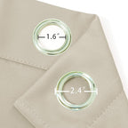 LEMOMO Light Beige Blackout Curtains 66 x 63 Inch Length/Set of 2 Curtain - Image 6