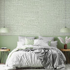 Green Grasscloth Wallpaper 17.3"x160" Faux Linen Textured Contact Paper - Image 9