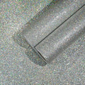 CHIHUT Holographic Silver Glitter Wallpaper Stick and Peel by CHIHUT