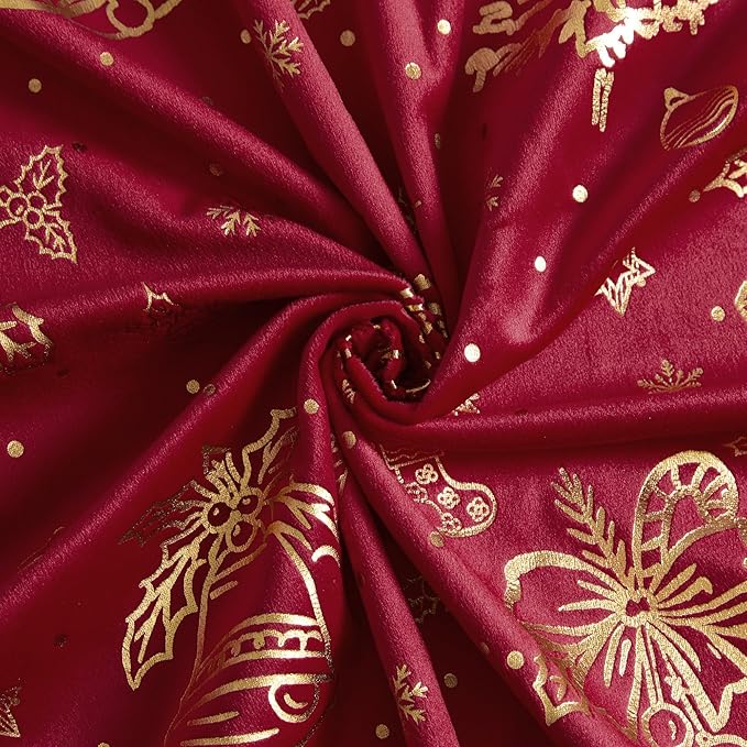 NICETOWN Red Velvet Curtains 96 inches Long - Image 8