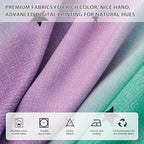 XiDi Purple Rainbow Curtains for Kids' Bedroom - Image 3