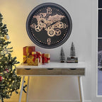 CLXEAST 24 Inch Moving Gear Wall Clock - Image 5