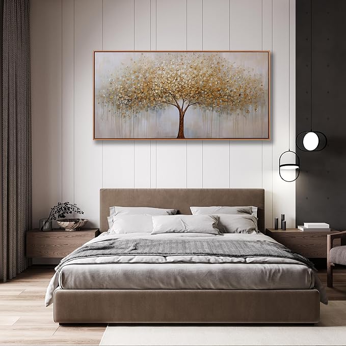 Wall Art Abstract Gold Tree of Life Framed Modern Artwork Canvas Painting - Image 7