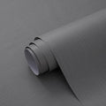 24"x393" Grey Grasscloth Peel and Stick Fabric Textured Contact Paper Linen by LVSHI