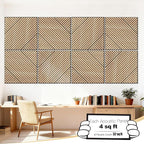 Mollywell Art Acoustic Wall Panels, 24x24 Inch 8 Pack, Wood Veneer, Sound - Image 2