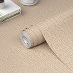 WADILE Grasscloth Peel and Stick Wallpaper 15.7in x 78.7in, Textured Contact by WADILE