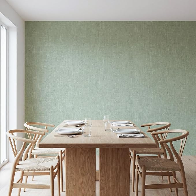 WADILE Grasscloth Peel and Stick Wallpaper 23.6in x 118in, Textured Contact - Image 4