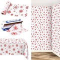 Kochorie 100 Ft x 54 Inch Red Snowflake Tablecloth Roll by Kochorie