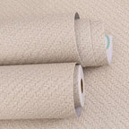 Haimin Fabric Wallpaper Textured Contact Paper Grasscloth Wallpaper Peel and - Image 8