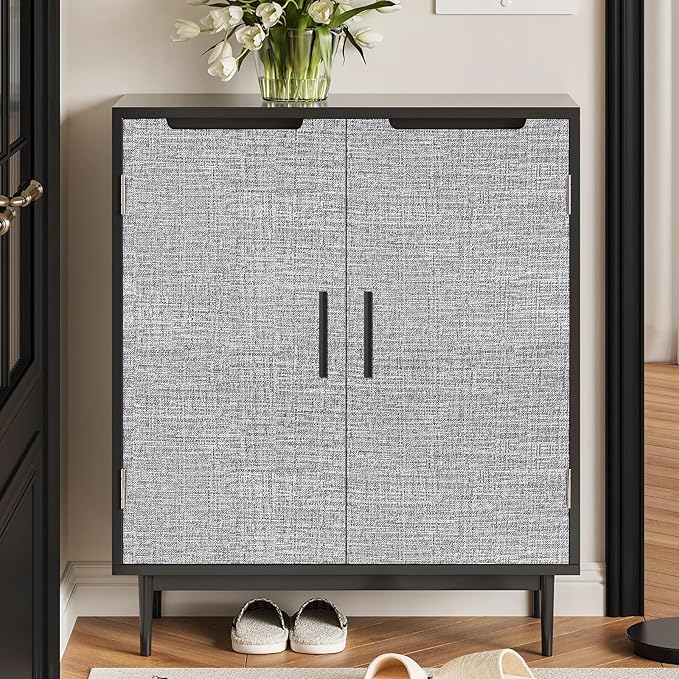 Grey Grasscloth Peel and Stick Wallpaper 17.3"x300" Faux Linen Textured Contact - Image 6