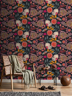 Floral Wallpaper Peel and Stick Boho Wall Paper Removable Waterproof - Image 2