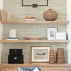 Rugreat Textured Grasscloth Wallpaper Peel and Stick 472inL 17.3inW Beige - Image 7