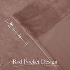 NICETOWN Dusty Pink Velvet Curtains - Image 9