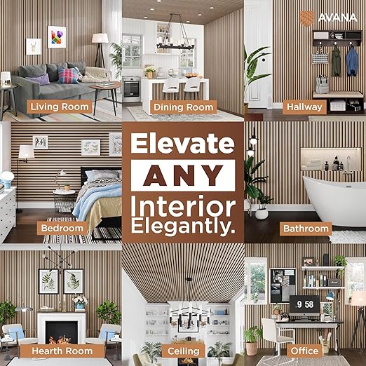 Avana Modern Acoustic Wood Wall Panels – 47.2 X 12.6 Inch White Oak Acoustic - Image 3