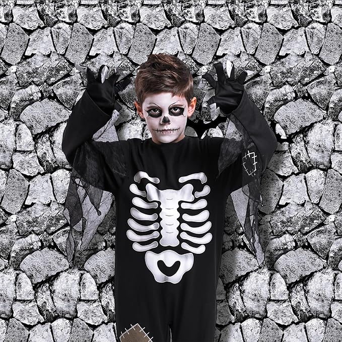 Kochorie 100 Ft X 54 Inch Halloween Stone Wall Tablecloth Roll - Image 6