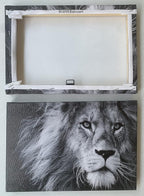 Baisuart Canvas Prints Wall Art Grey lion Stretched Canvas Wooden Framed - Image 7