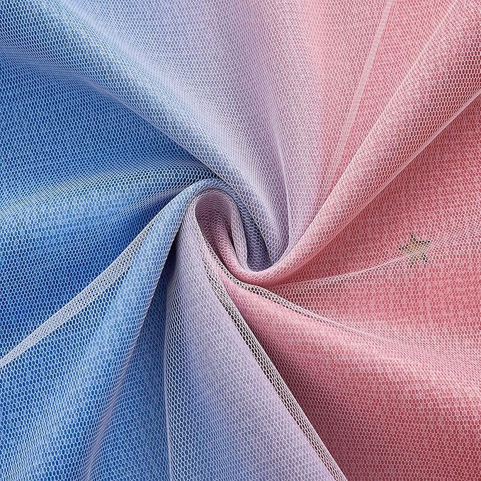 XiDi Curtains for Bedroom Decor, Rainbow Pink GreenBlue52/96/1 - Image 8