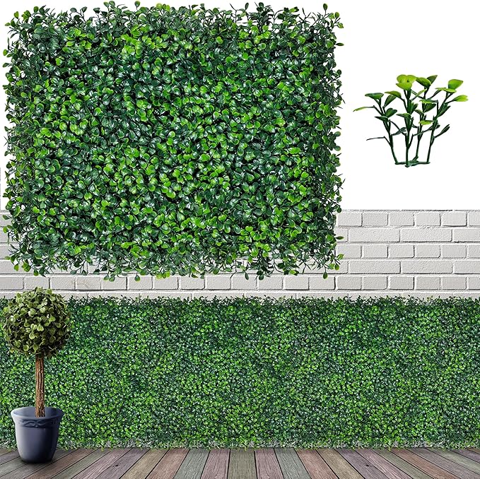 ODTORY Artificial Grass Wall Backdrop Panels, 16 X 12 in 12P UV-Anti Greenery by ODTORYHOME