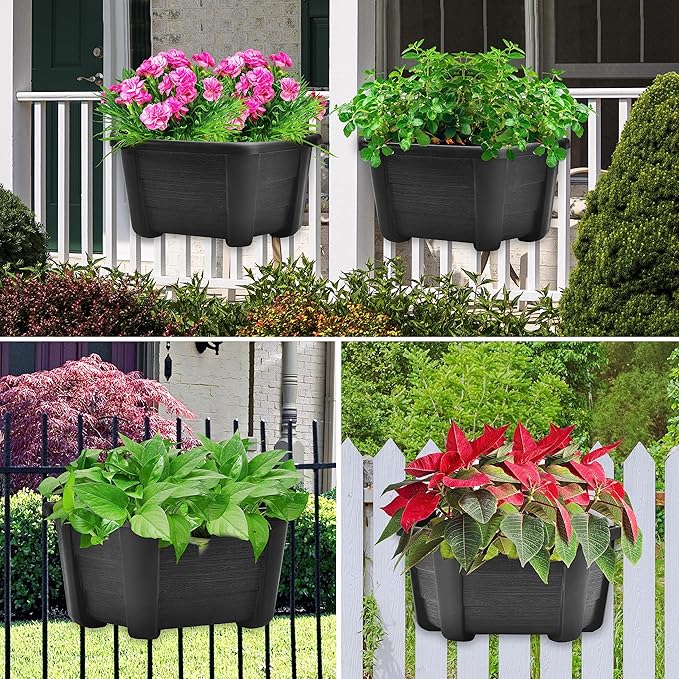 9.8 Inches Self Watering Wall Planters - Image 6
