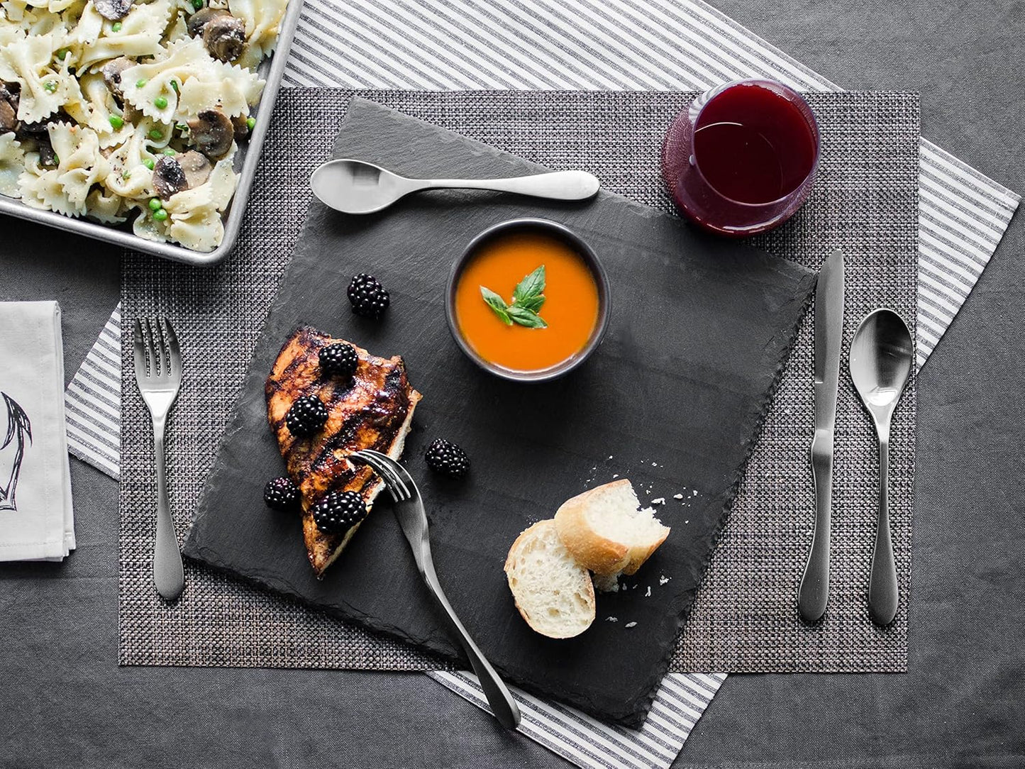 Knork Original Matte Teaspoon, 4 Piece Set,18/10 Stainless Steel,Silver