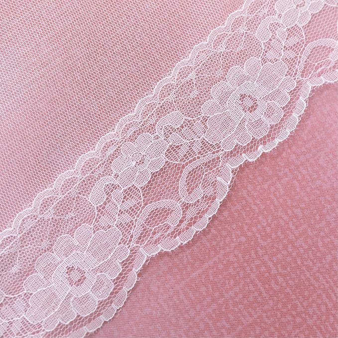 XiDi Curtains for Bedroom Decor, Rainbow Pink-Grey-52-45 - Image 7