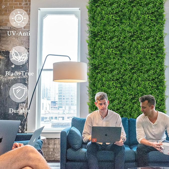 ODTORY Artificial Plants Hedge Wall Panels：54x120 Inch UV-Anti Greenery Boxwood - Image 5