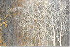 Yihui Arts Canvas Wall Art Hand Painted White Tree Pictures Brown Forest - Image 2