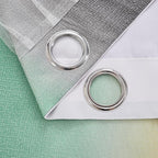 XiDi Curtains for Bedroom Decor, Rainbow GreenYellowGrey34/54/1 - Image 7