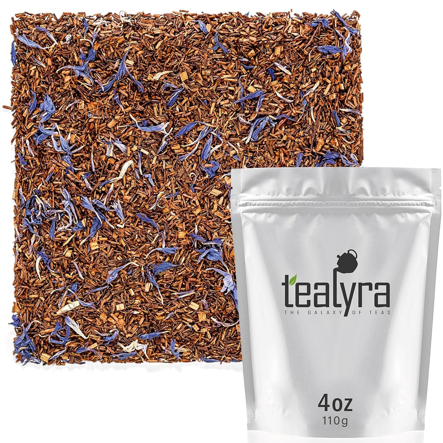 Tealyra - Rooibos Earl Grey - Caffeine-Free - Herbal Loose Leaf Tea - Red Bush Tea with Bergamot oil - Claming and Relaxing Blend - 110g (4-ounce)