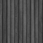 VEELIKE Charcoal Black Wooden Slat Wallpaper Peel and Stick Waterproof Dark by VEELIKE