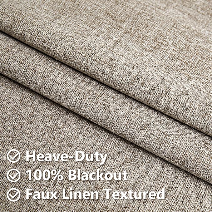 IGEMAEVE 100% Blackout Curtains 96 Inches Long - Image 3