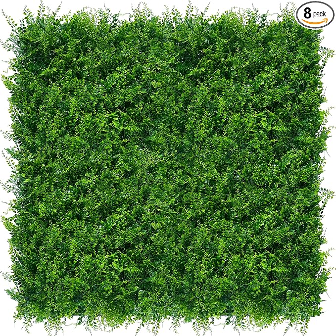 ODTORY Artificial Plants Hedge Wall Panels：20x20 Inch 8P UV-Anti Greenery by ODTORYHOME