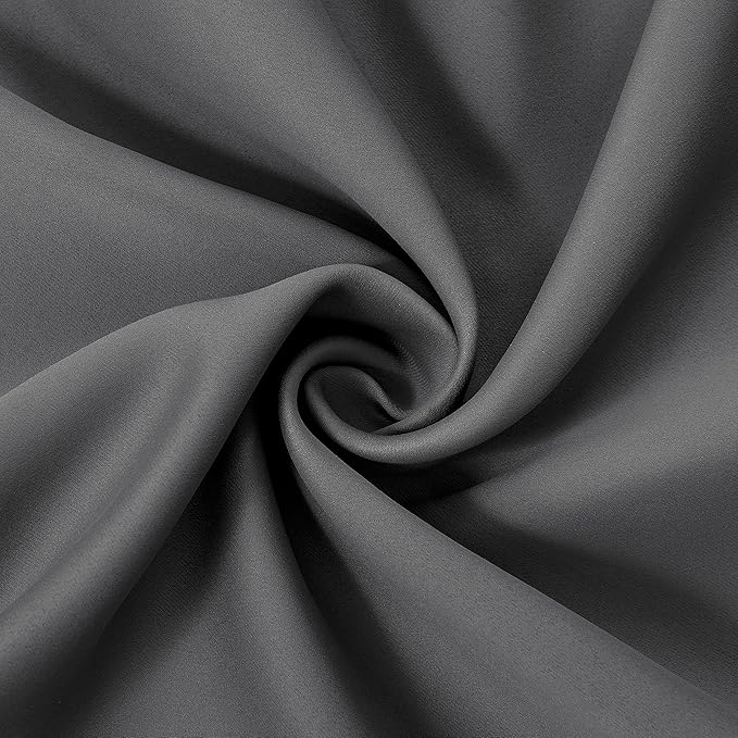 LEMOMO Frost Grey Blackout Curtains, 42 x 54 Inch Length, Grommet Bedroom & - Image 5