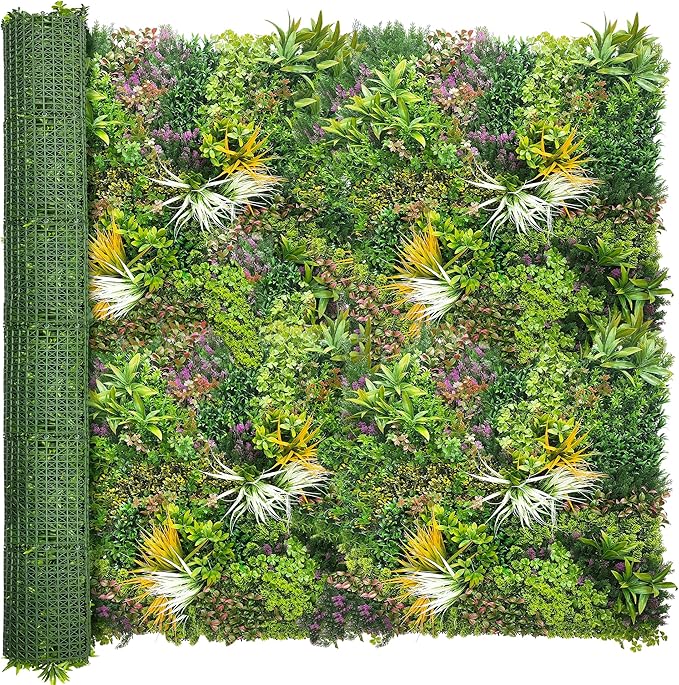ODTORY Artificial Greenery Grass Wall Panels: 80" x 120" UV-Anti Faux Greenery by ODTORYHOME