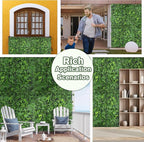 Artificial Green Boxwood Grass Wall Roll: 40"x120" UV Protected Ivy Privacy - Image 6