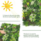 ODTORY Artificial Plant Wall Panels: 50"×120" UV-Anti Faux Grass Wall Backdrop - Image 7