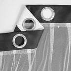 XiDi Curtains for Bedroom Decor, Rainbow Black 52/90/1 - Image 5