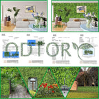ODTORY Artificial Plant Wall Roll: 40X120 in UV-Anti Ivy Privacy Fence Screen - Image 6